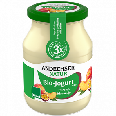 Fruchtjoghurt Pfirsich Maracuja im Glas (500gr)